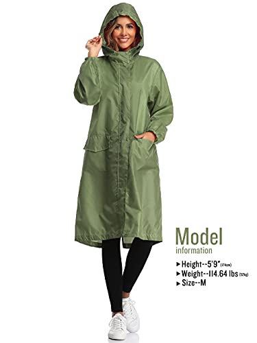 SaphiRose PONCHO Regenjas voor dames, windbreaker, waterdicht, capuchon, overgangs - Image 3