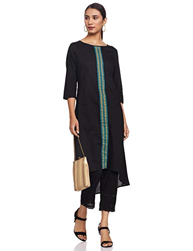 Image of Amazon Brand - Myx Women's Cotton A-Line Kurta