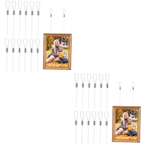 Kit de suspension avec 24 fils suspendus pour photos et deco