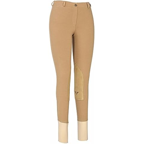 TuffRider Women's Cotton Lowrise Pull-On Breeches, Sand, 28 Cover