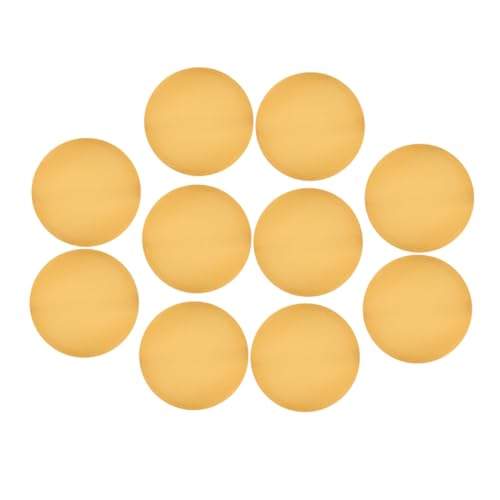 KICHOUSE 10pcs Golden Round Cake Boards Thick Cardboard Cake Circles for Cupcake Serving and Decorating for Weddings Birthdays Parties and Bakeries
