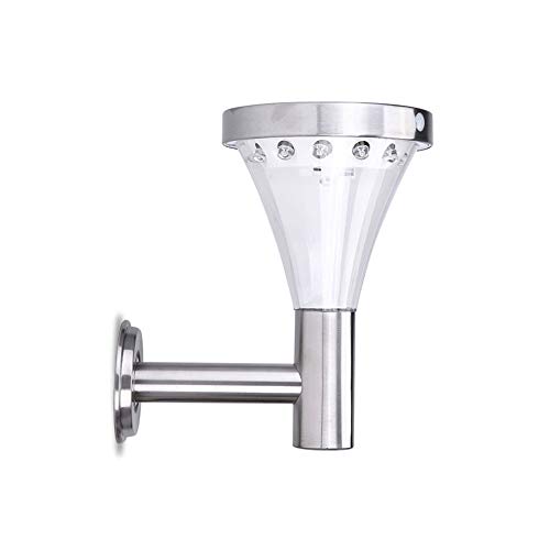 Applique Murale Solaire Moderne Applique Murale LED Exterieur avec Détecteur de Mouvement et Interrupteur Crépusculaire Acier Lampe Exterieur Applique murale Acier inoxydable - Détecteur de mouvement Cover