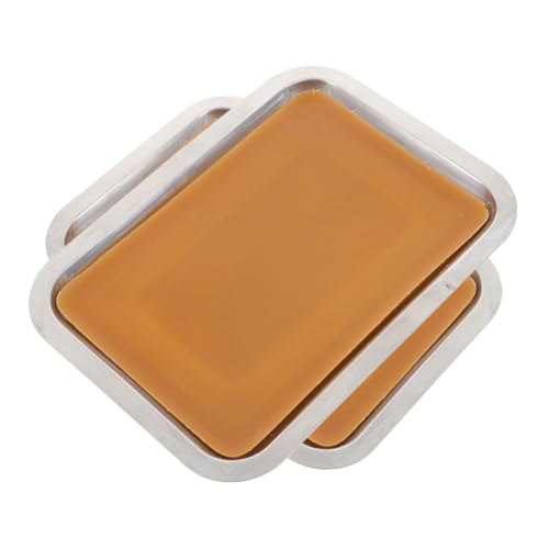 SUPVOX 2pcs Laboratory Dissecting Trays Metal Wax Construction Wax Lined Bottom for Easy Cleaning