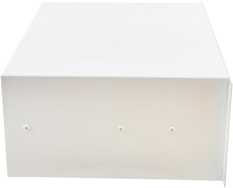 NavePoint 4U Rack Drawer for 19 Inch Server Racks and Network Cabinets, 13.7 Inches Deep Rack Mount Drawer with Lock, White