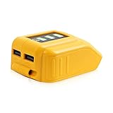 DSANKE 12V/20V Max USB Power Source for Dewalt DCB090 Converters Fit for Dewalt 20V 12V Battery