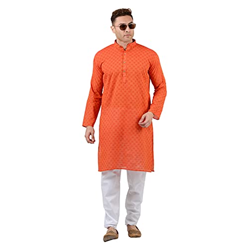 Image of Maharaja Shirt Men's Cotton Kurta Pyjama