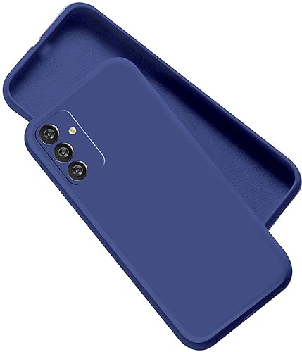 Image of A rtistque Liquid Silicone Back Cover Case for Samsung Galaxy F34 5G Shockproof TPU Soft Flexible with Camera Protection - Blue
