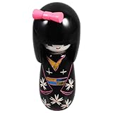 👘🎎【 kimono asiatique】Conception de marionnettes kimono, cadeau parfait pour les personnes qui aiment l'artisanat d'art . un ornement classique du nouvel an . sosaku en bois kimono kimono poupées miniature bois jaune japonaise