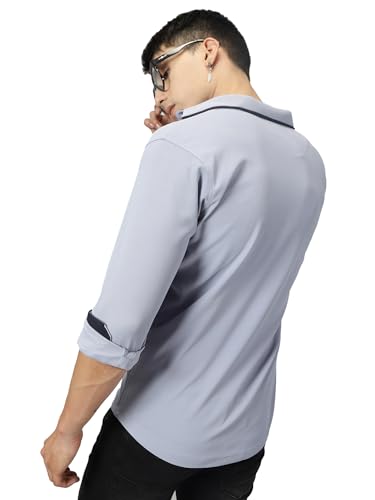 Image of STELLERS Men's Premium Full Sleeve Shirt | Feather Touch Feel| Regular Fit| Odour Resistant| Anti-Static| Wrinkle Free| Quick Dry | Stretchable| Lightweight| Sweat-Proof