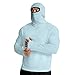 Men's UPF 50+ Sun Protection Hooded Shirt with Face Cover Summer Long Sleeve Lightweight Rash Guard Shirts Tops