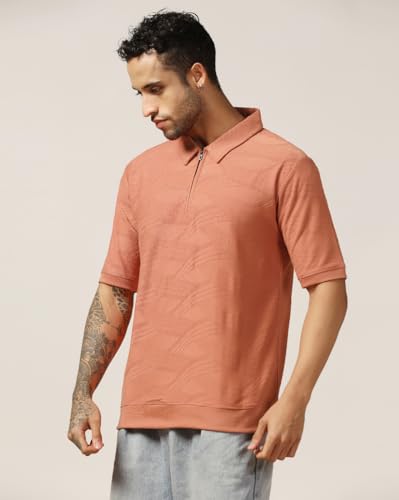 Image of Leriya Fashion Mens t Shirt | Textured t Shirts for Men| Oversized t-Shirt for Men