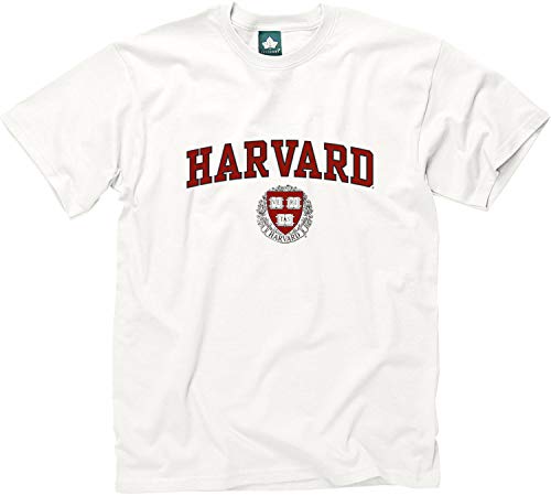 Ivysport Harvard University Short-Sleeve T-Shirt Crest, White, XX-Large
