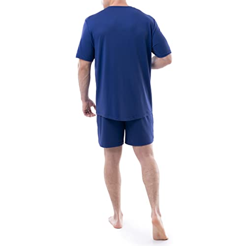 Van Heusen Men's Poly-Spandex Jersey V-Neck Top and Shorts Pajama Sleep Set2