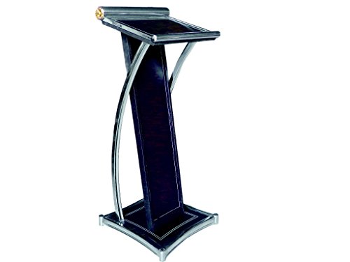 Kerafactum Rednerpult Stehpult Rednerstation Podium Kanzel mit Holz-Kunstleder Bestattung