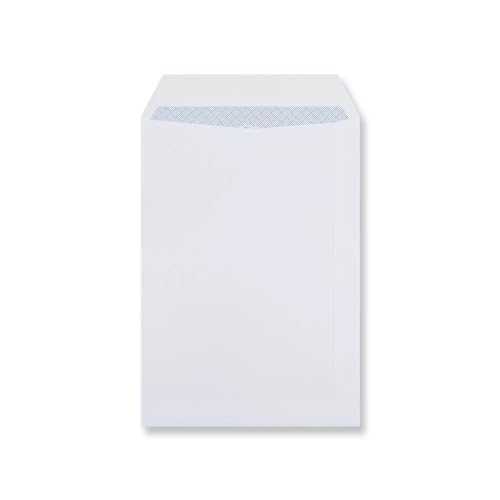 Lot de 100 enveloppes gommées blanches unies C5 90 g/m² sans fenêtre