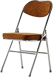 GPECTIFO Sillas Plegables con Asientos Acolchados Silla de Comedor de Hierro Forjado for el Ocio en el hogar, sillón Plegable de Moda for Tienda de Ropa, cafetería, rodamiento de 100 kg