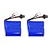 Fytoo 2PCS 7.4V 600mah Lithium Battery for Syma Q2 Q3 Skytech H100 H102 H106 H120 Remote Control Boat Accessories Ship Lithium Battery