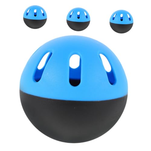 POPETPOP Baseball Training Balls 4pcs Soft 74mm Eva Holes Balls for Indoor/Outdoor Enhance Hitting Skills