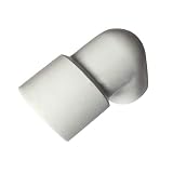 BOZONLI PVC reduktor rury wodnej łokieć 90 stopni łączniki do rur 50 mm × 32 mm, 2 szt.