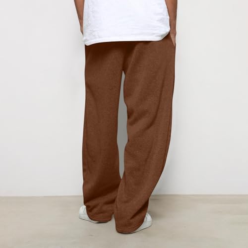 Men's Casual Sweat Pants Loose Fit Elastic Waist Trousers Drawstring Workout Travel Holiday Vacation Buttom4