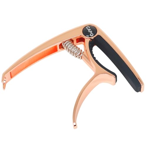 GOOHOCHY Metal Guitar Capo Tone Modifying Clip for Acoustic Electric Guitars Essential Accessory for Folk Country Music Durable Construction