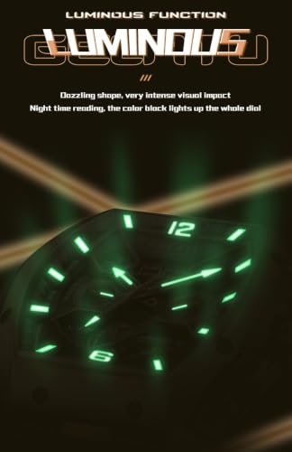 Image of OLEVS Luxury Watches for Men Black Mechanical Wrist Watch Self Winding Automatic Tourbillon Watches Skeleton Waterproof Mens Wrist Watch