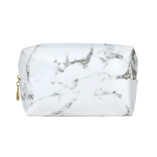YMGSCC Stone patterned Glossy Pu Leather Square Clutch Portable Travel Makeup Storage Bags