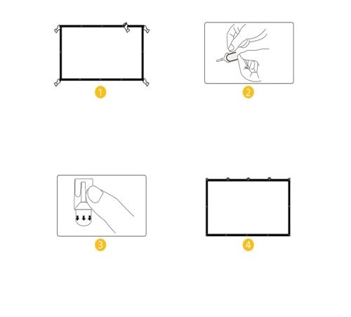 Écran de projection haute définition de 100 pouces pour projection nette - 4
