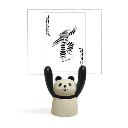 Porte-mémo noir avec motif de cartes pour organiser votre bureau