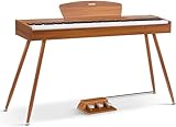 【88 Key Full-Weighted Digital Piano】The 88 key heavy hammer action keyboard simulates the acoustic piano, accurately captures the strength of your fingers, and gives you a grand piano touch. It’s a good electronic piano to replace the grand piano for...