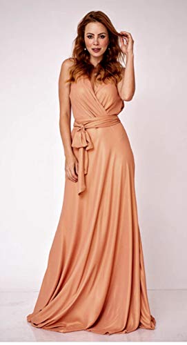 Vestido Amissima em Promoção para Festas a Noite Longo em Crepe Foil (M)