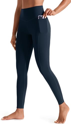 Image of JOYSPELS Womens Gym Leggings Yoga Pants with Pockets BlackishGreen XXL