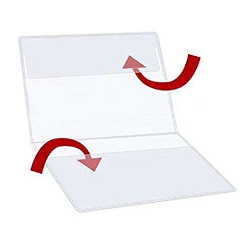 BelongsU 1 Stück Transparente Passhülle Reise PVC Passhalter Kreditkarteninhaber Reisepasshülle UK Europäer Passschutz Brieftaschenetui für Männer Frauen Cover