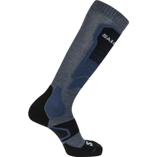 SALOMON(サロモン) S ソックス LC2167100 （ブラック×ブルー/Ｓ/Men's、Lady's）