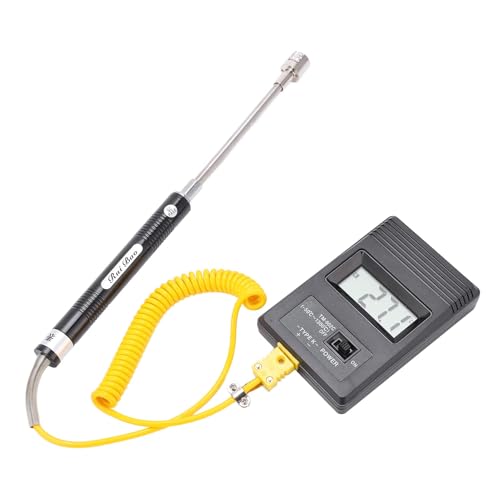 Termómetro Digital con Sonda, Sensor Termómetro Detector de Temperatura LCD con Medidor de Temperatura Termopar Tm-902c Sensor Digital de Tipo K -50-500 ℃