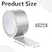 Zyghjort 7 Rolls Heavy Duty Duct Tape, 2 Inch x 65 Feet Silver Strong Waterproof Adhesive Tape for Indoor Outdoor Industrial Repairing, Sealing and Patching, Tear by Hand, No Residue & All-Weather