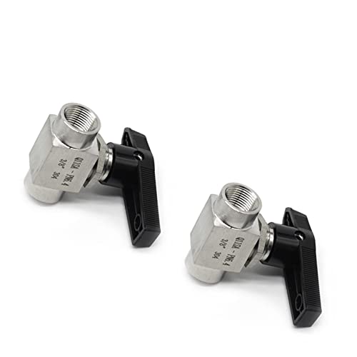 Válvula de bola BSP de 3/8 pulgadas en acero inoxidable 304 de 2 vías 5