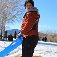 Slippery Racer Downhill Xtreme Flexible Adults And Kids Plastic Toboggan Snow Sled For Up To 2 Riders With Pull Rope And Handles, Green #TOP5