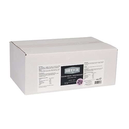 BrandNewCake® Fondant Blanco Sabor Malvavisco 5kg - Decoración de Tartas - Ideal para Repostería
