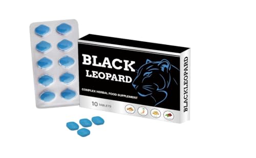 Image of BLACK LEOPARD Blue 1000mg | Stronger | Longer | Harder | Performance | Extra Strength Enhancing Pills, Stamina Endurance Booster Supplement Pills for Men | 10 Ginseng Tablets