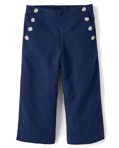 Gymboree,Girls,and Toddler Pull on Linen Pants,Tidal Wide Leg,8 — Amazon listing image