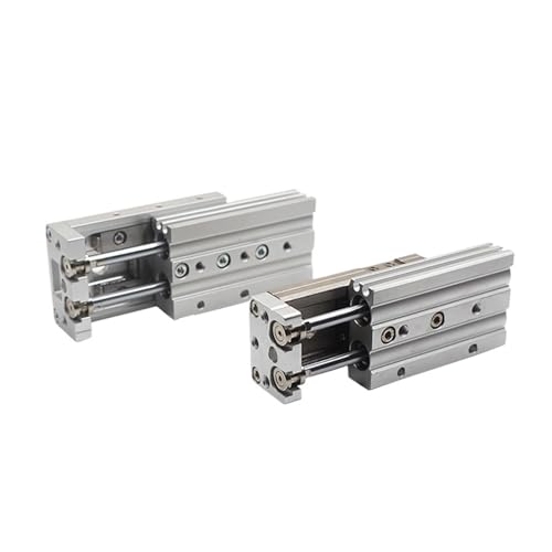 Cylindre pneumatique de précision MXQ8 double tige 50mm pour alignement industriel rigoureux - 4
