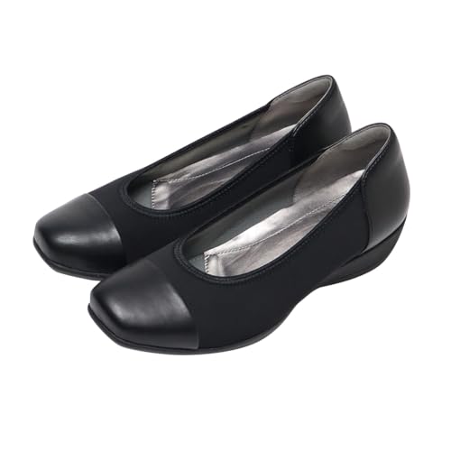 外反母趾 幅広 痛くない 撥水バイカラーパンプス301 コンフォートシューズ レディース おしゃれ パンプス 疲れない 走れる 柔らかい 歩きやすい 靴 フィットフィットのサムネイル