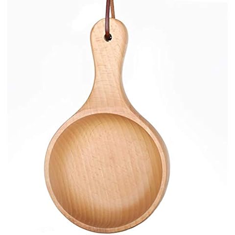 HUYYA Breakfast Bowl Japanese Style, Soup Bowls/Crocks with Handles Soup Noodle Salad/Bowl,Wood Cover