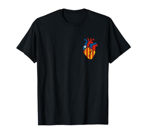 Corazón estilo cataluña – Senyera Design España Camiseta