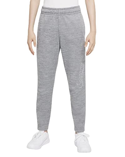 Nike Therma-FIT Big Kids' (Boys') Graphic Tapered Training Pants (X-Large, Smoke Grey/Heather)