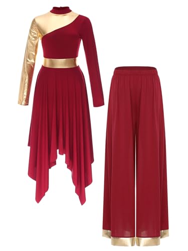 Ensemble de danse liturgique femme avec robe et pantalon large ranrann