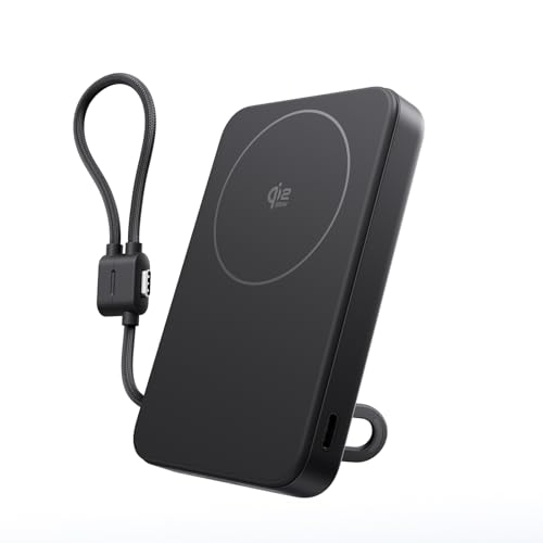EF ECOFLOW Rapid Mag Power Bank, Qi2.2 25W MagSafe-Compatible Portable Charger, 10,000mAh Magnetic...