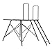 Muddy Deluxe 5' Tower, Black, One Size