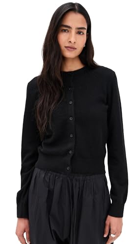 White & Warren Women's Cashmere Crew Neck Cardigan